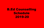 B.ED Counselling 2019-20